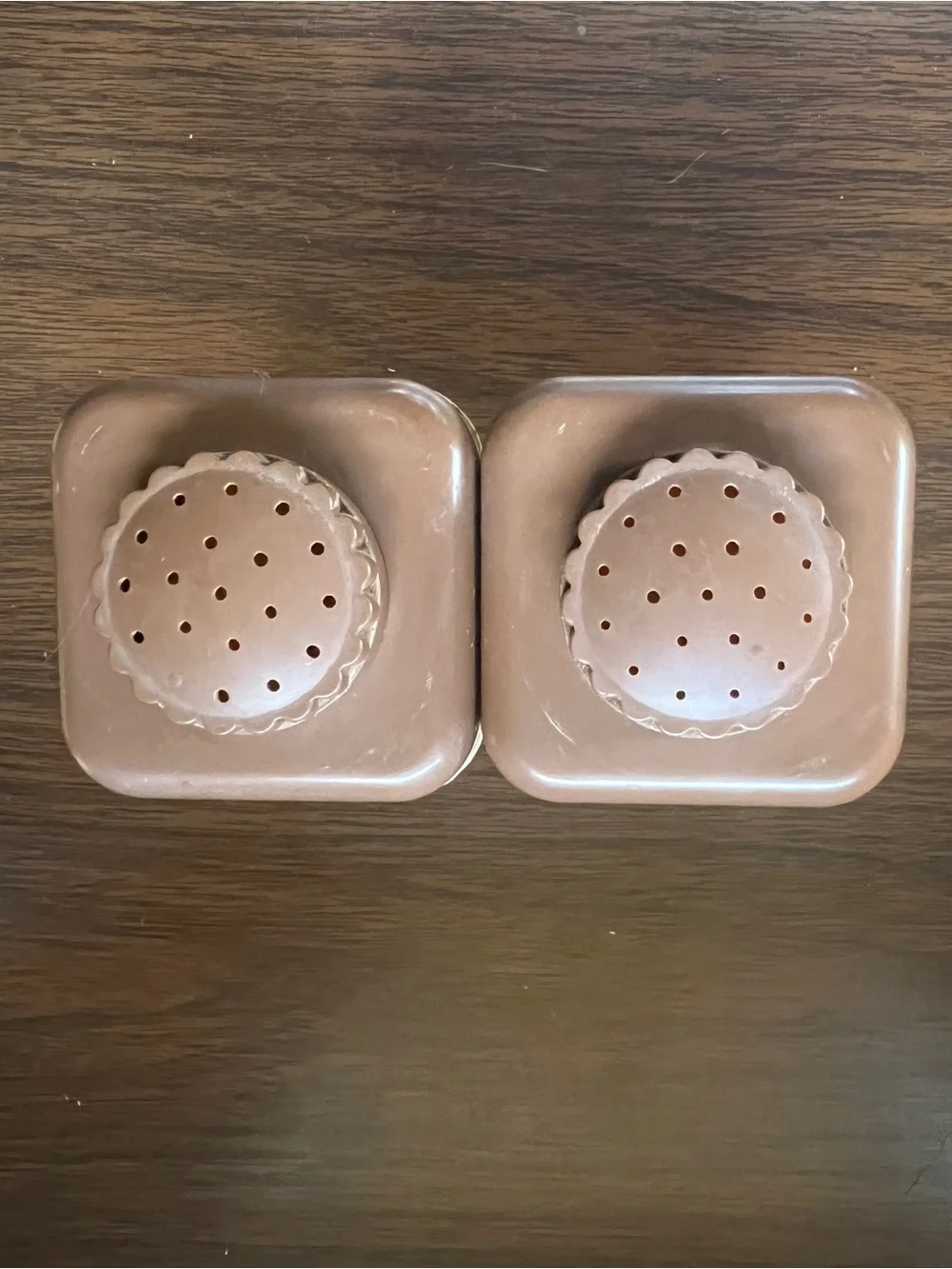 Vintage Large Plastic Salt and Pepper Shakers 60s